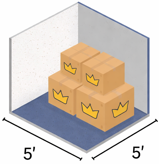5x5 storage unit
